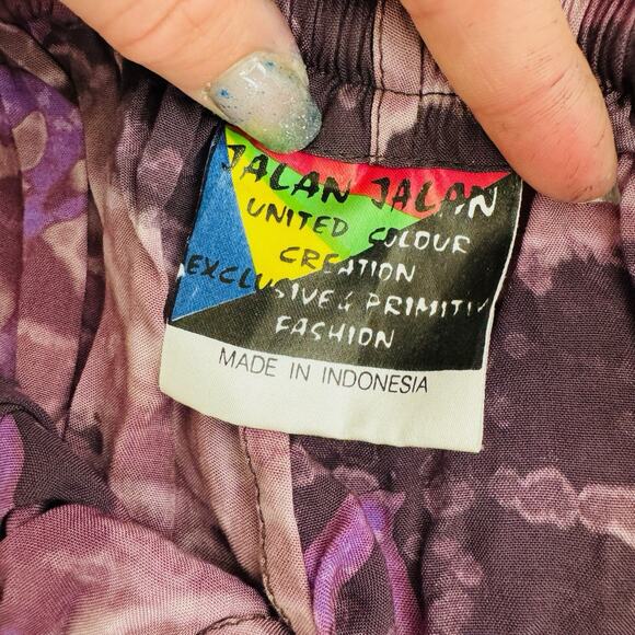 Jalan Jalan Purple Watercolor Shorts Women’s Free Size - Picture 6 of 8